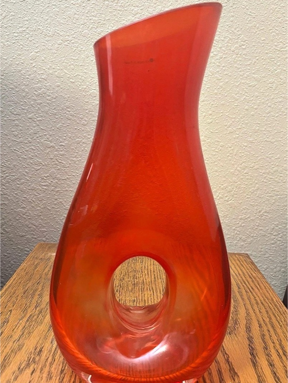Red Glass Vase